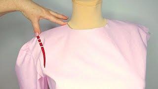 How to Reduce Wide Shoulder Quickly/Amazing Sewing Tricks/Method 1