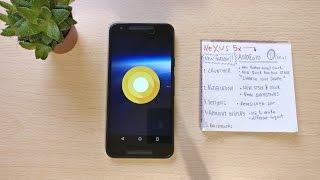 Nexus 5x Android Oreo 8.0 | New features!