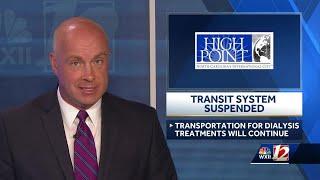 Transit system suspended