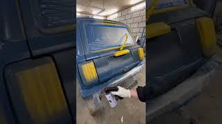 Как покрасить машину с баллончика своими руками , подробное видео 