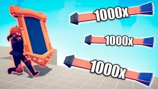 HALLOWEEN MIRROR SHIELD vs 1000x OVERPOWERED UNITS - TABS | Totally Accurate Battle Simulator 2024