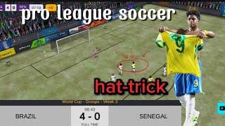 Brasil 4X0 Senegal | Copa do Mundo) no pro league soccer | wendrick faz hat-trick na Copa do Mundo