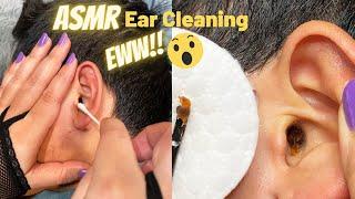 ASMR Ear Cleaning/Ear Grooming/Ear massage done Professionally, Greatest wax Removal (No Talking)