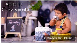 Aditya's Cake smash Cinematic video | #voiceofvasapitta #cakesmash #birthday