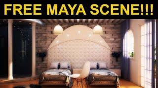 Maya - Free Project File - Bedroom