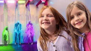 SLiME WEDDiNG with ADLEY and CLAiR!!  Visiting LA with Friends, Beach, Shopping, and a Salish video