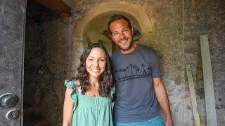 BUILDING A BEAUTIFUL ARCHWAY INSIDE OUR WATERMILL in Portugal (mid-construction tour)