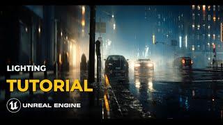 Creating a photorealistic rain scene in Unreal Engine | lumen tutorial