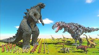 Godzilla 2014 or TEK-REX | Who is The Boss - Animal Revolt Battle Simulator