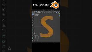 Convert an SVG to a Clean Mesh in Blender #shorts