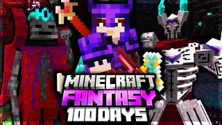 I Survived 100 Days in MODDED FANTASY MINECRAFT...