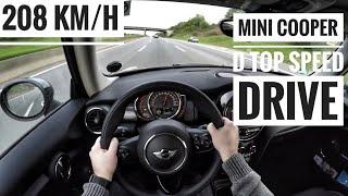 Mini Cooper D (2017) | POV Drive on German Autobahn - Top Speed Drive