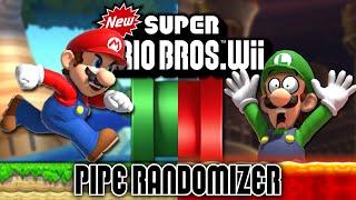 Mario & Luigi Plays MARIO BROS WII.. BUT THE PIPES ARE RANDOM!