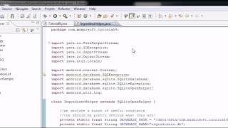 Android Tutorial 9 - Include Prepopulated Database