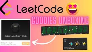 Leetcode Tshirt Unboxing | Goodies | How to get free goodies from Leetcode