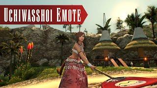 FFXIV Uchiwasshoi Emote - FF14 Moonfire Faire Event 2024 Emote