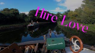 Hire Boats and a Big Old Dutch Barge share the River Lee. Moving Day.