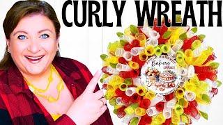 You Won't Believe This Easy CURLY WREATH Tutorial for FALL