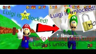 how to unlock luigi in mario 64 for REAL!!!!!