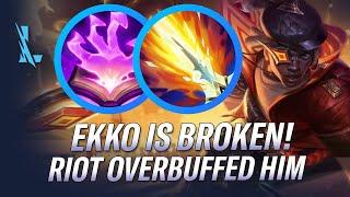 EKKO IS BROKEN! RIOT OVERBUFFED HIM WITH THE CHANGES! | RiftGuides | WildRift