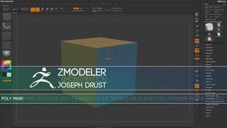 ZBrush ZModeler Polygon Actions - Poly Mask