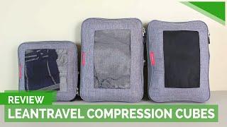 LeanTravel 3-Piece Compression Cube Set Review | Best Affordable Compression Cubes on Amazon