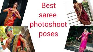 Best Saree photo pose for  Indian Brides/ best saree pose/bride photoshoot ideas