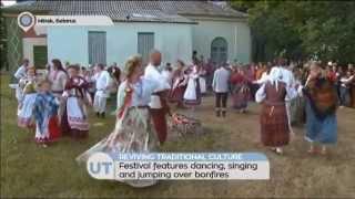 Belarus Revives Traditional Culture: Festival features dancing, singing and jumping over bonfires