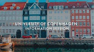 University of Copenhagen Info Session | International Education Week 2020