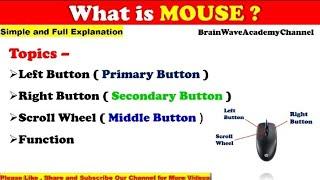 What is Mouse ? Full Explanation | Computer Basic Concept |