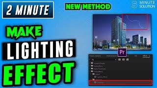 How to make lightning effect in premiere pro 2024