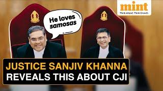 CJI Chandrachud Shares Light-hearted Moment With His Successor, Justice Sanjiv Khanna, In SC | WATCH