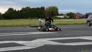 Jet Engine Kart DIY Gasturbine Tom Bagnall World record 112 MPH. Built by Andy Morris