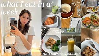 what I eat in a week as a university student | easy meal ideas