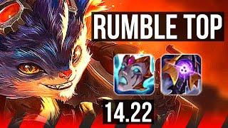 RUMBLE vs TEEMO (TOP) | KR Diamond | 14.22