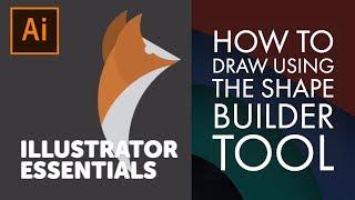 How to draw using the Shape Builder tool - Adobe Illustrator CC 2018 [5-6/39]