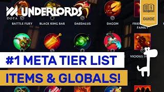 #1 New Meta ITEMS TIER LIST! Dota Underlords 6 Tier Lists Rank Up Builds Explained!