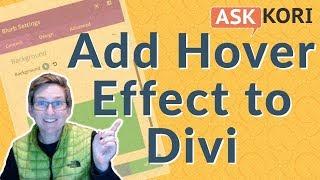  NEW  WordPress Divi Theme Hover Effect - Simple Steps  