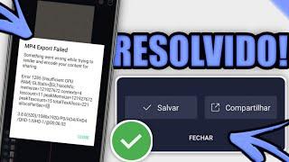 Erro no Alight Motion RESOLVIDO! Como resolver erro de EXPORTAÇÃO e CODEC do Alight Motion