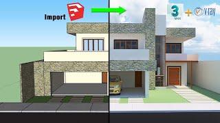 How to import Sketchup file in 3dsmax 2021