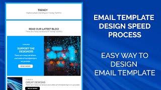 Email Template Design Adobe Photoshop Free PSD Available (SPEED PROCESS)