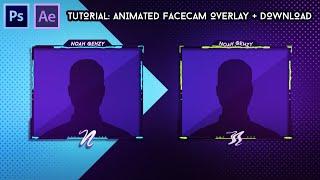 Tutorial: Animated Facecam Overlays + Download | Photoshop & After Effects by Qehzy