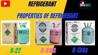 PROPERTIES OF REFRIGERANT I CFC REFRIGERANT I HCFC REFRIGERANT I HFC REFRIGERANT I R-22 I R-410A I