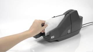 How to Clean an Epson Check Scanner with a Cleaning Card featuring Waffletechnology®