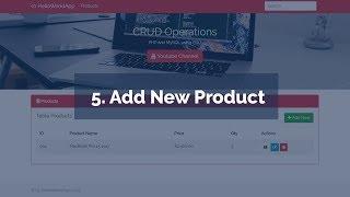 5. Add New Product (CRUD Operations in PHP and MySQL using PDO)