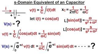 Electrical Engineering: Ch 16: Laplace Transform (9 of 53) s-Domain Equivalent of a Capacitor