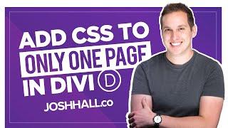 How to Apply CSS to Only One Page in Divi