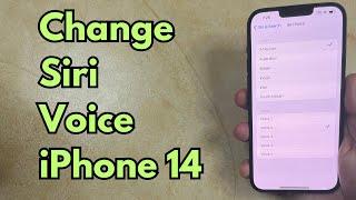 How to Change Siri Voice on iPhone 14