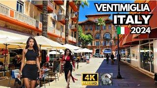 Ventimiglia, Italy: 4k - Walk with me in the center of Ventimiglia, Italy