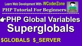 PHP Global Variables - Superglobals Tutorial - English